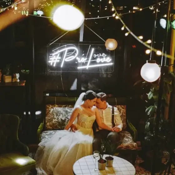 Weddings — LED neon sign project 3