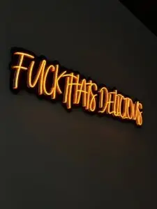 LED neon sign, recent work 6