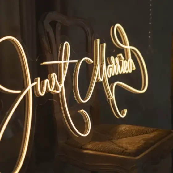 Weddings — LED neon sign project 6