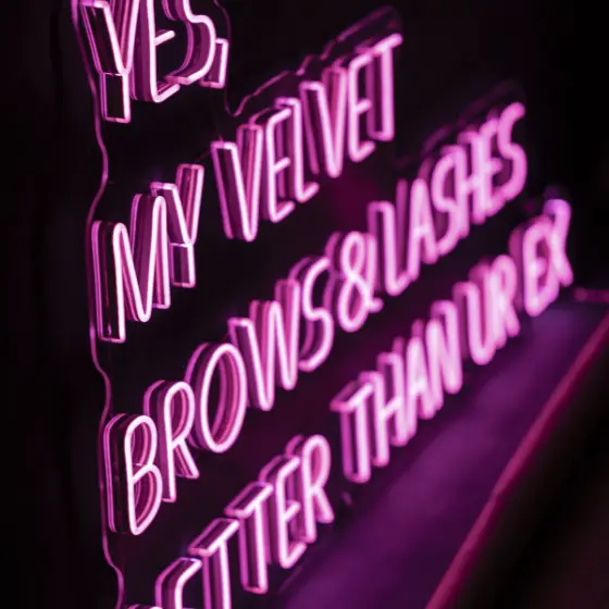 Beauty salons — LED neon sign project 1